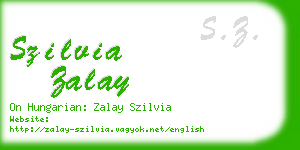 szilvia zalay business card